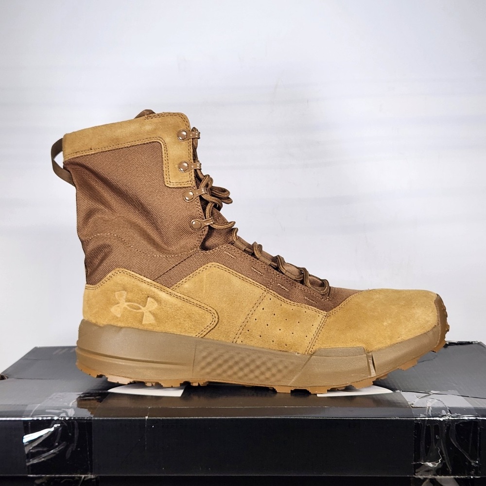 Under Armour Charged Loadout Boots Mens Size 14 Brown Tactical Military Suede